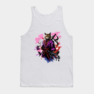 Samurai cat Tank Top